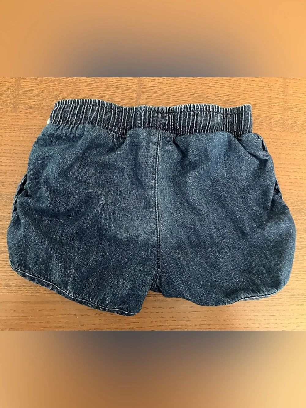 Cat & Jack Navy Denim Drawstring Shorts